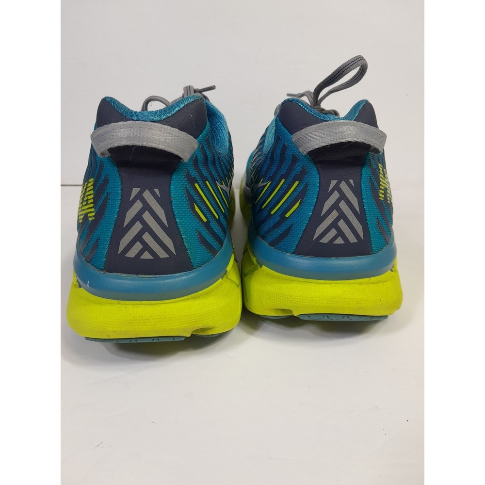 Hoka One One Clifton 5 Blue/Yellow Running Shoes Mens Size 11.5 - Picture 6 of 13